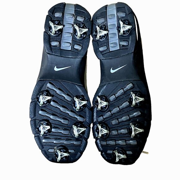 Nike Golf Shoes Sport Performance 307414 White Bicycle Toe 9 Men Removable Spike - Picture 10 of 14